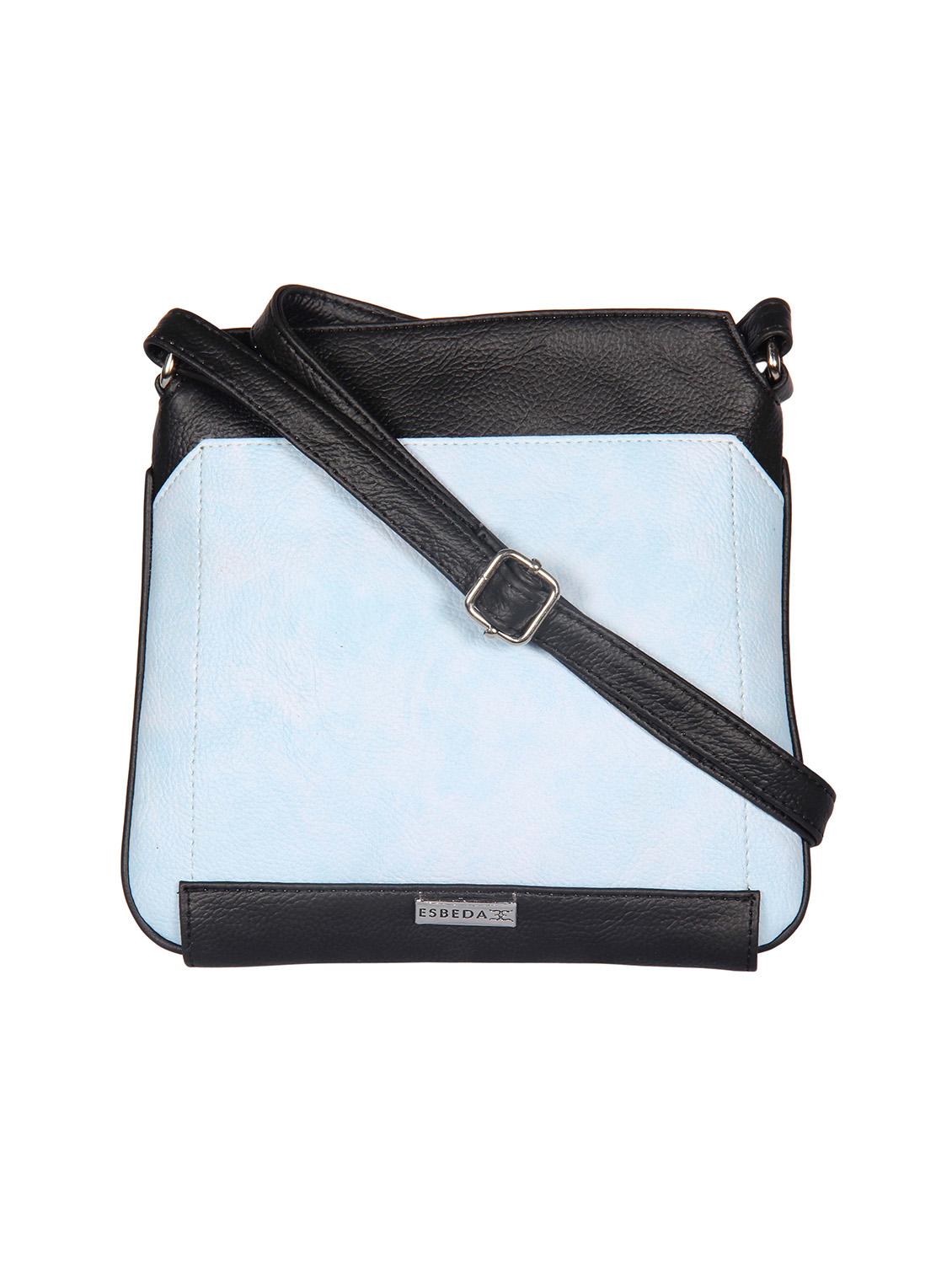 blue leatherette  regular sling bag - 13785992 -  Zoom Image - 0