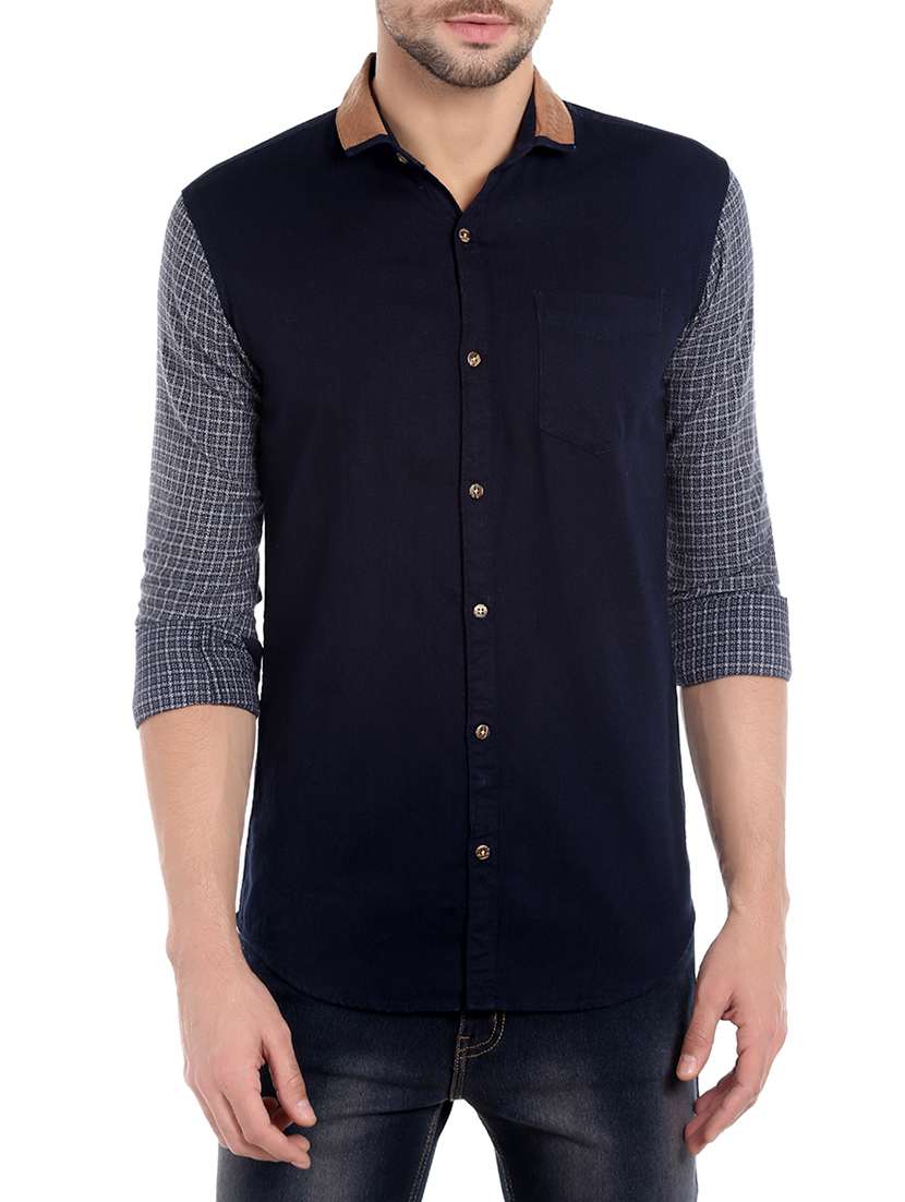 black cotton casual shirt