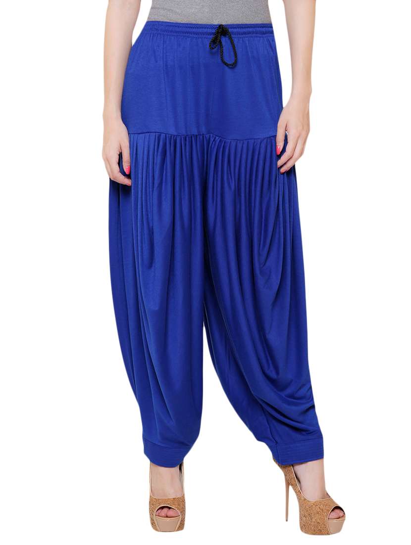 blue cotton patiyala salwars