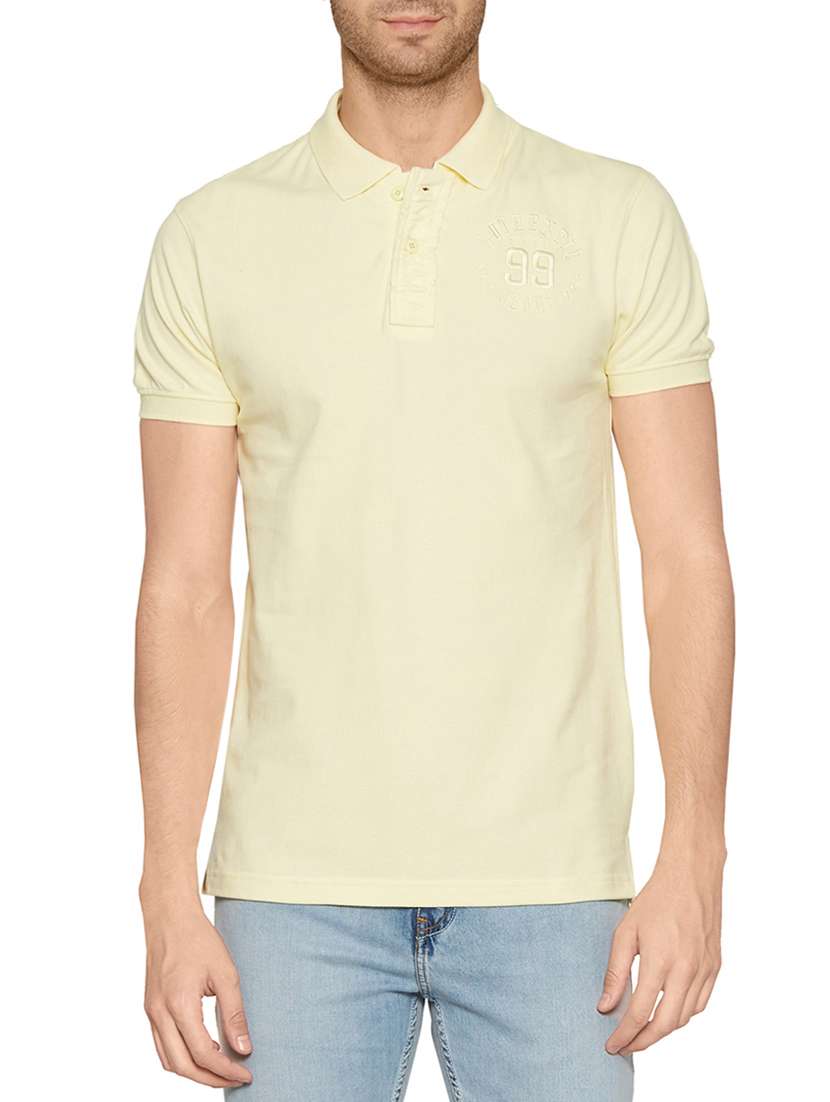 yellow cotton t-shirt - 13809503 - Zoom Image - 0
