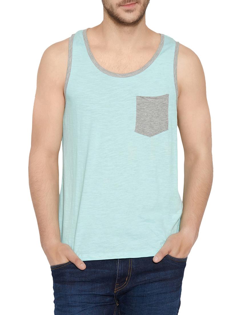 blue cotton vest - 13809505 - Zoom Image - 0