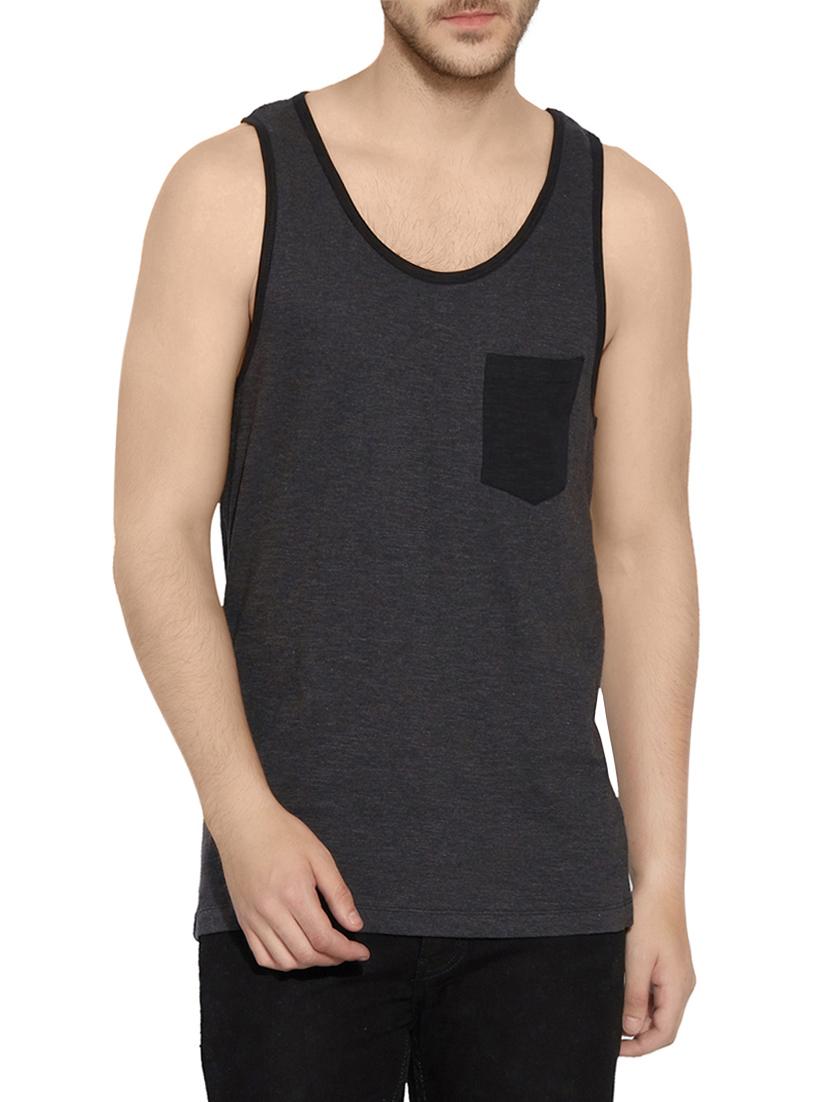 grey cotton vest - 13809510 -  Zoom Image - 0