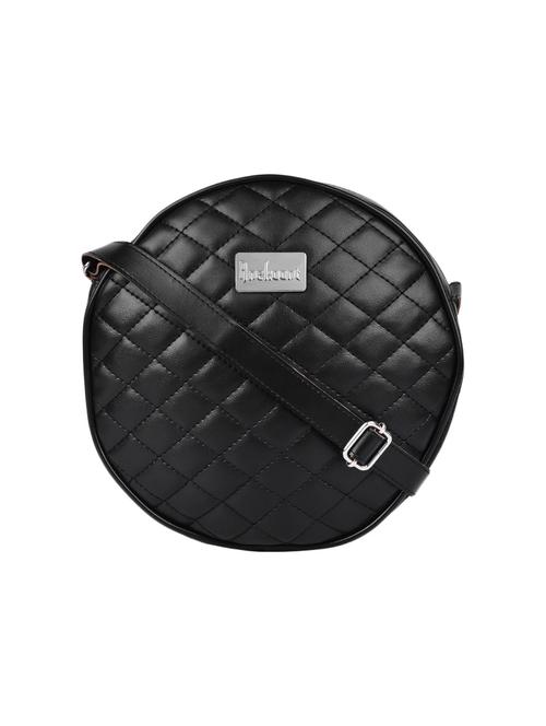black leatherette regular sling bag - 13809916 - Standard Image - 0