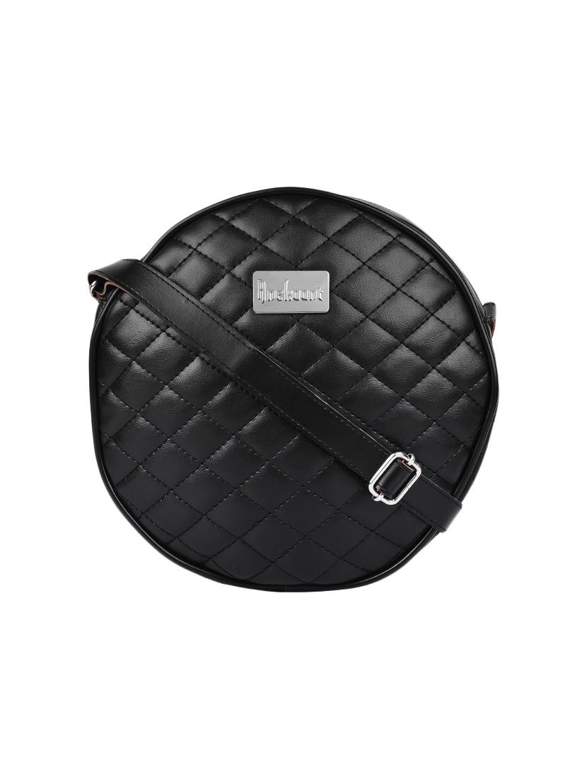 black leatherette regular sling bag - 13809916 - Zoom Image - 0