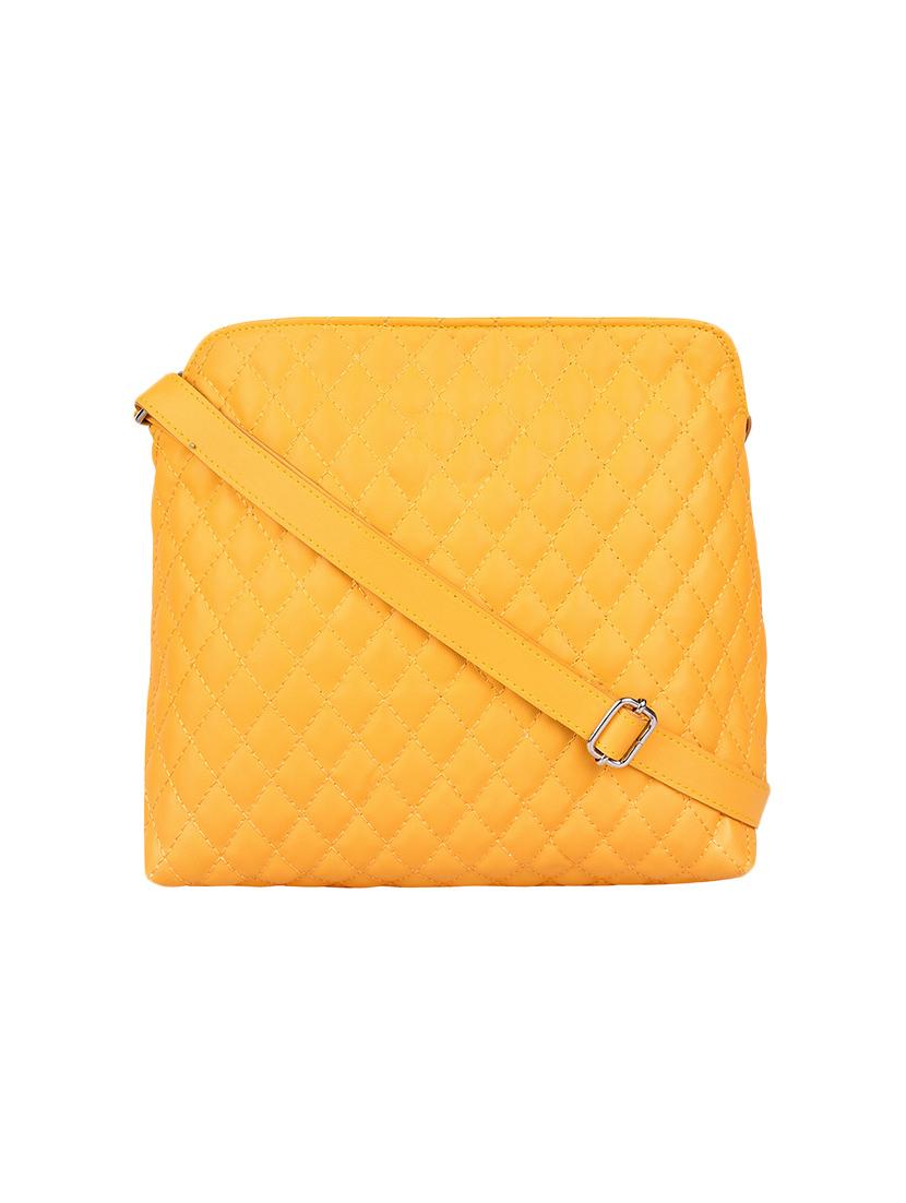yellow leatherette sling bag - 13809919 - Zoom Image - 0