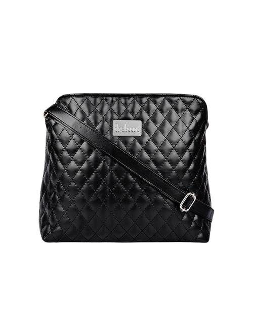 black leatherette  sling bag - 13809921 -  Standard Image - 0