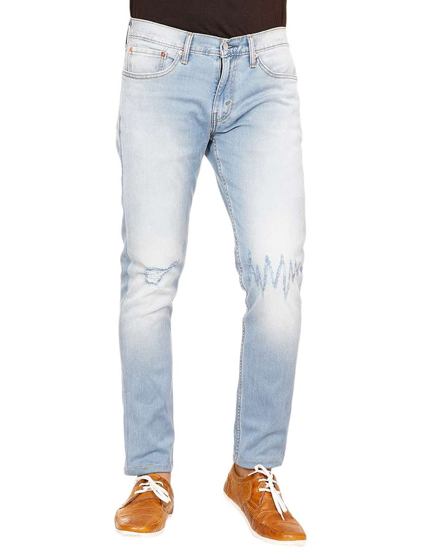 blue denim ripped jeans