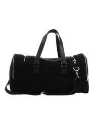 black leatherette duffel bag Image