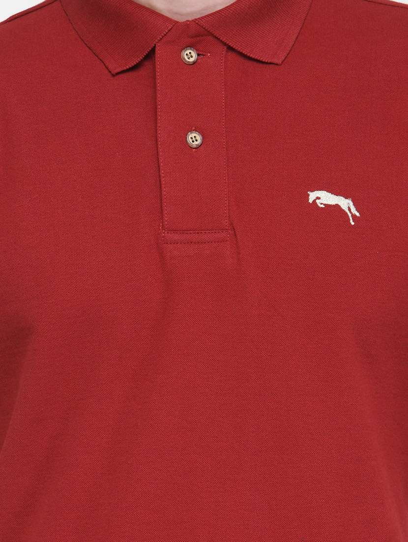 red cotton t-shirt - 13821367 -  Standard Image - 3