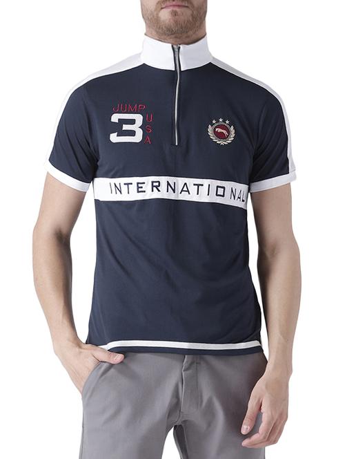 navy blue polyester t-shirt - 13821370 -  Standard Image - 0