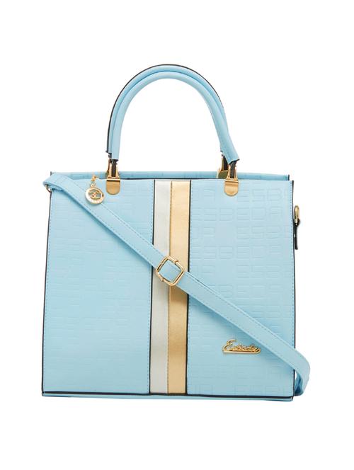 blue leatherette handbag - 13822287 -  Standard Image - 0