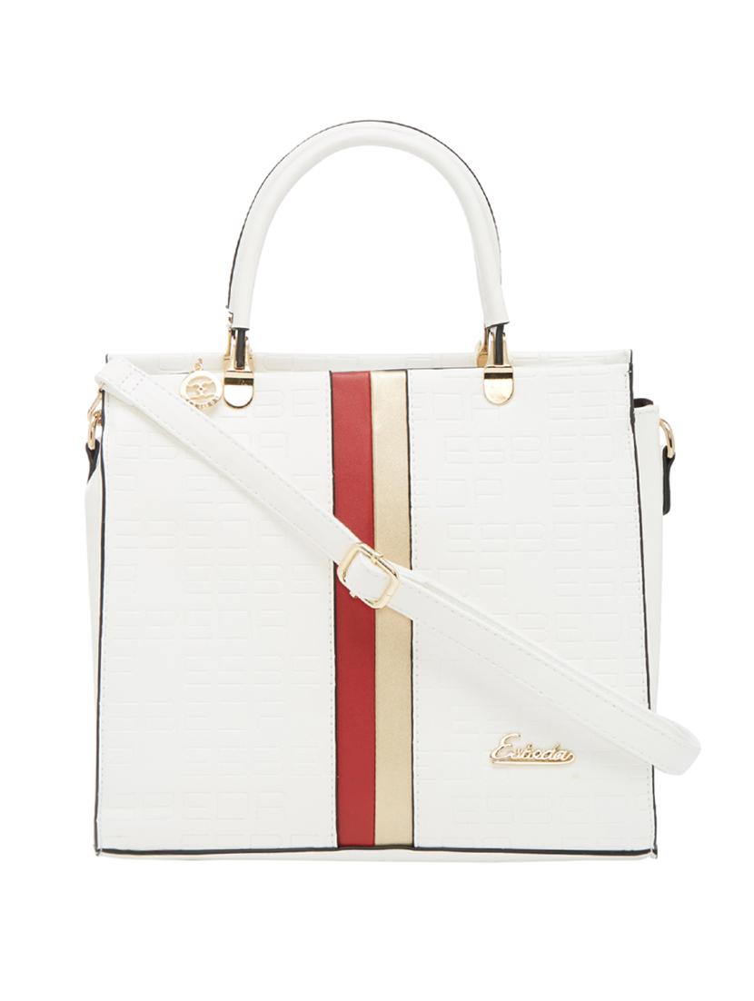 white leatherette handbag - 13822289 - Zoom Image - 0