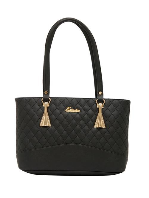 black leatherette  regular handbag - 13822291 -  Standard Image - 0