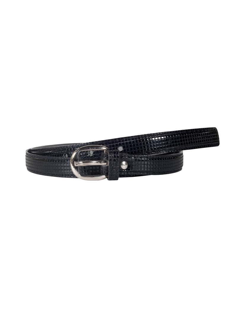 black leather belt