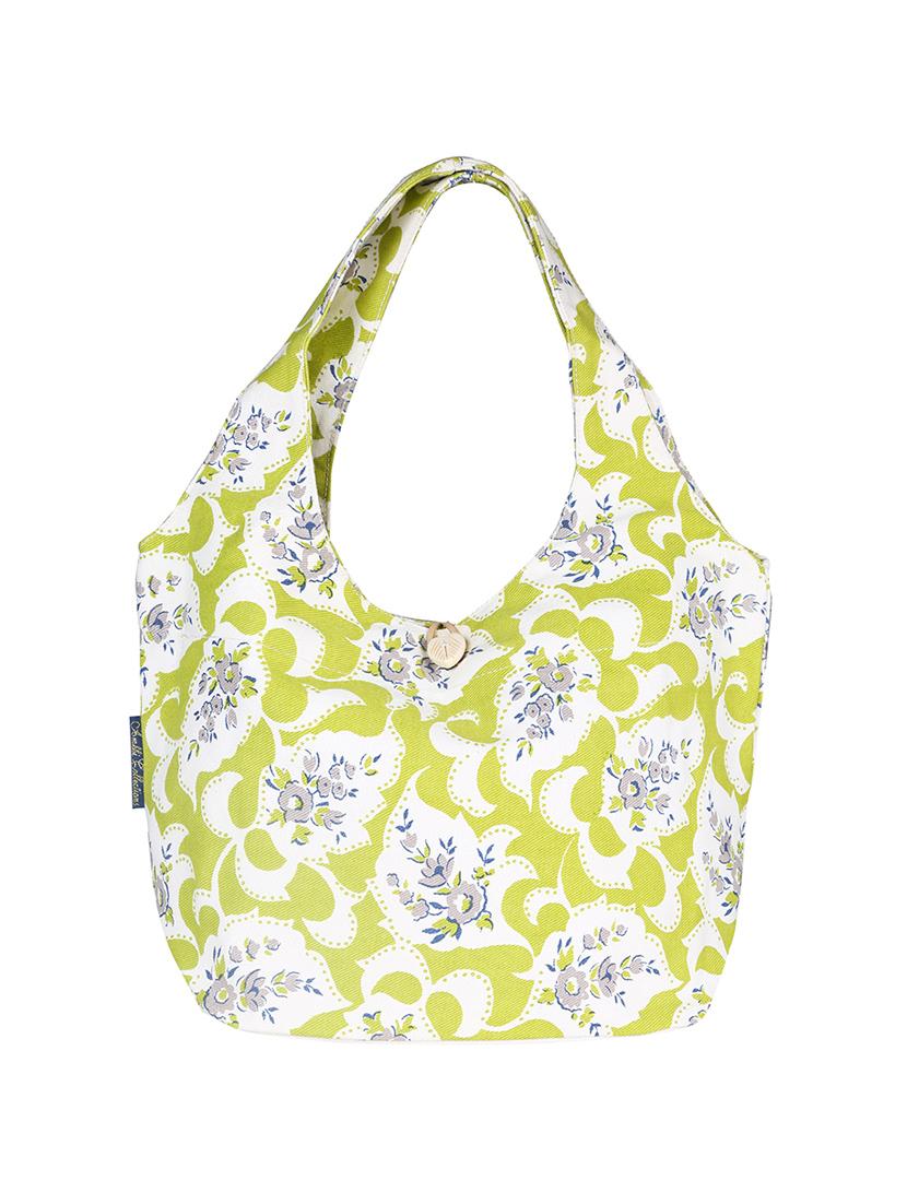 green canvas printed shopping bag - 13827835 -  Zoom Image - 0