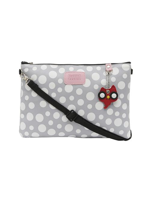 grey leatherette regular sling bag - 13829749 - Standard Image - 0