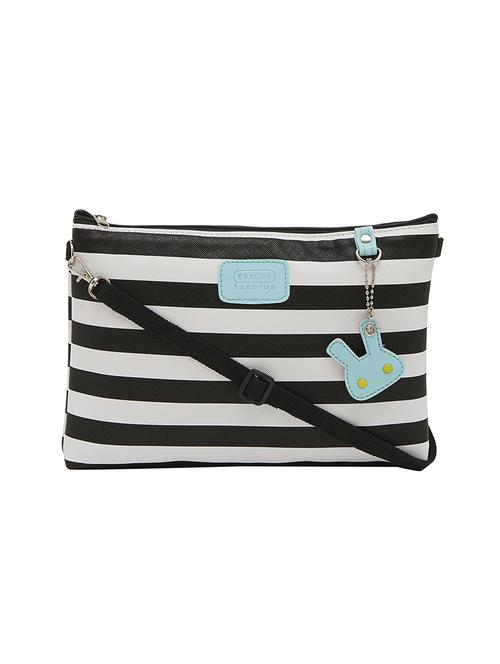 black leatherette  regular sling bag - 13829757 -  Standard Image - 0