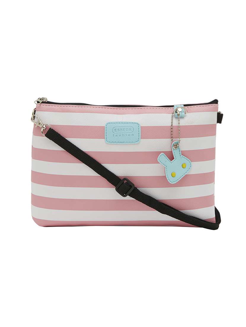 pink leatherette regular sling bag - 13829758 - Zoom Image - 0