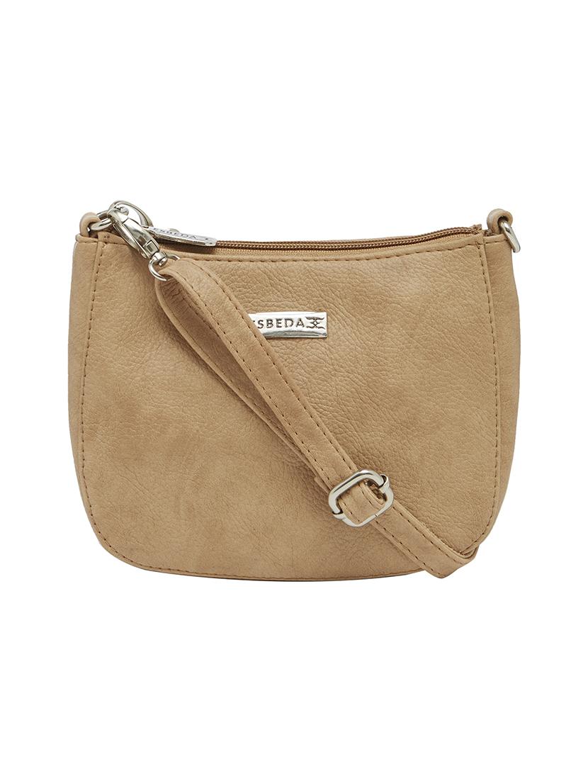 beige leatherette  regular sling bag - 13829771 -  Zoom Image - 0