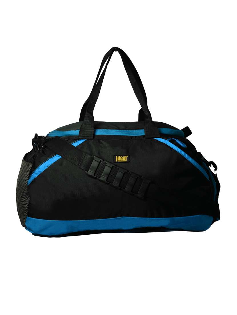 black polyester dufflebag