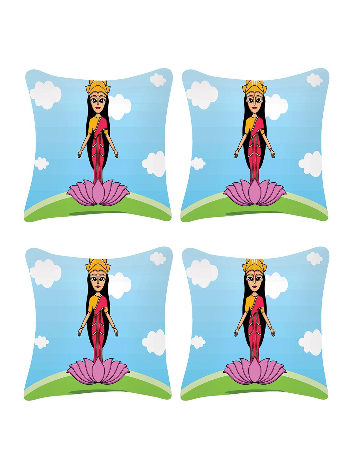 ambbi collection digitally religious printed set of 4 cushion cover - 13834777 - Zoom Image - 0