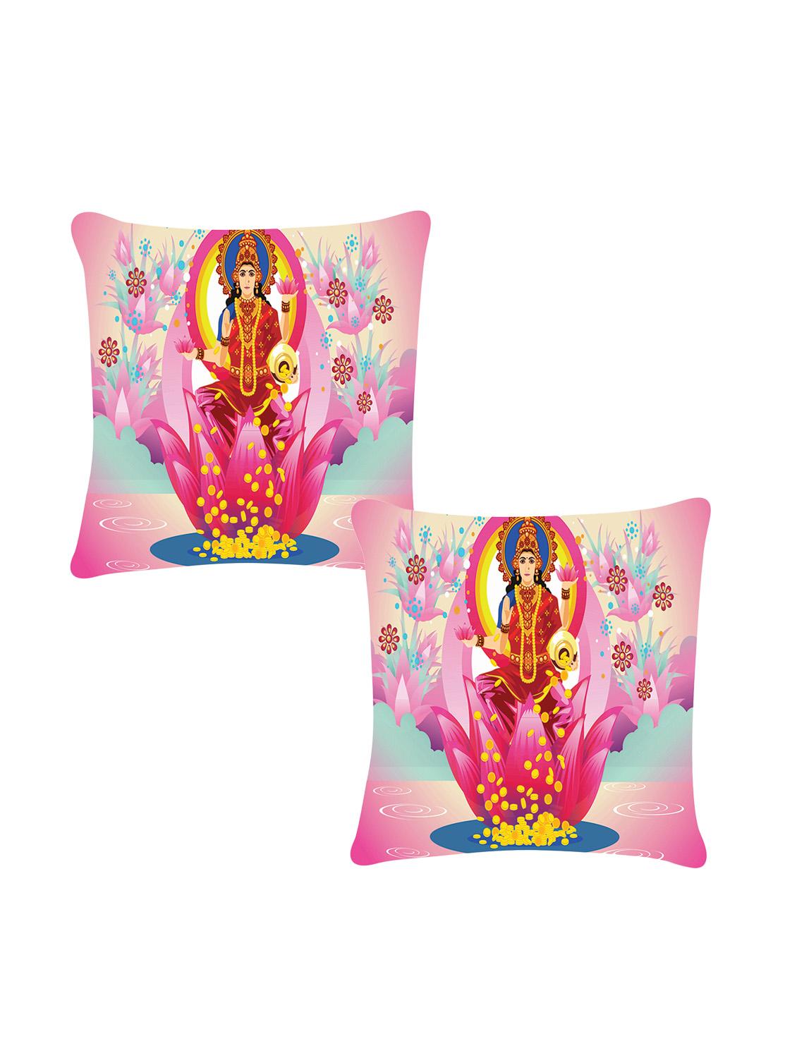 ambbi collection digitally religious printed set of 2 cushion cover - 13834779 -  Zoom Image - 0