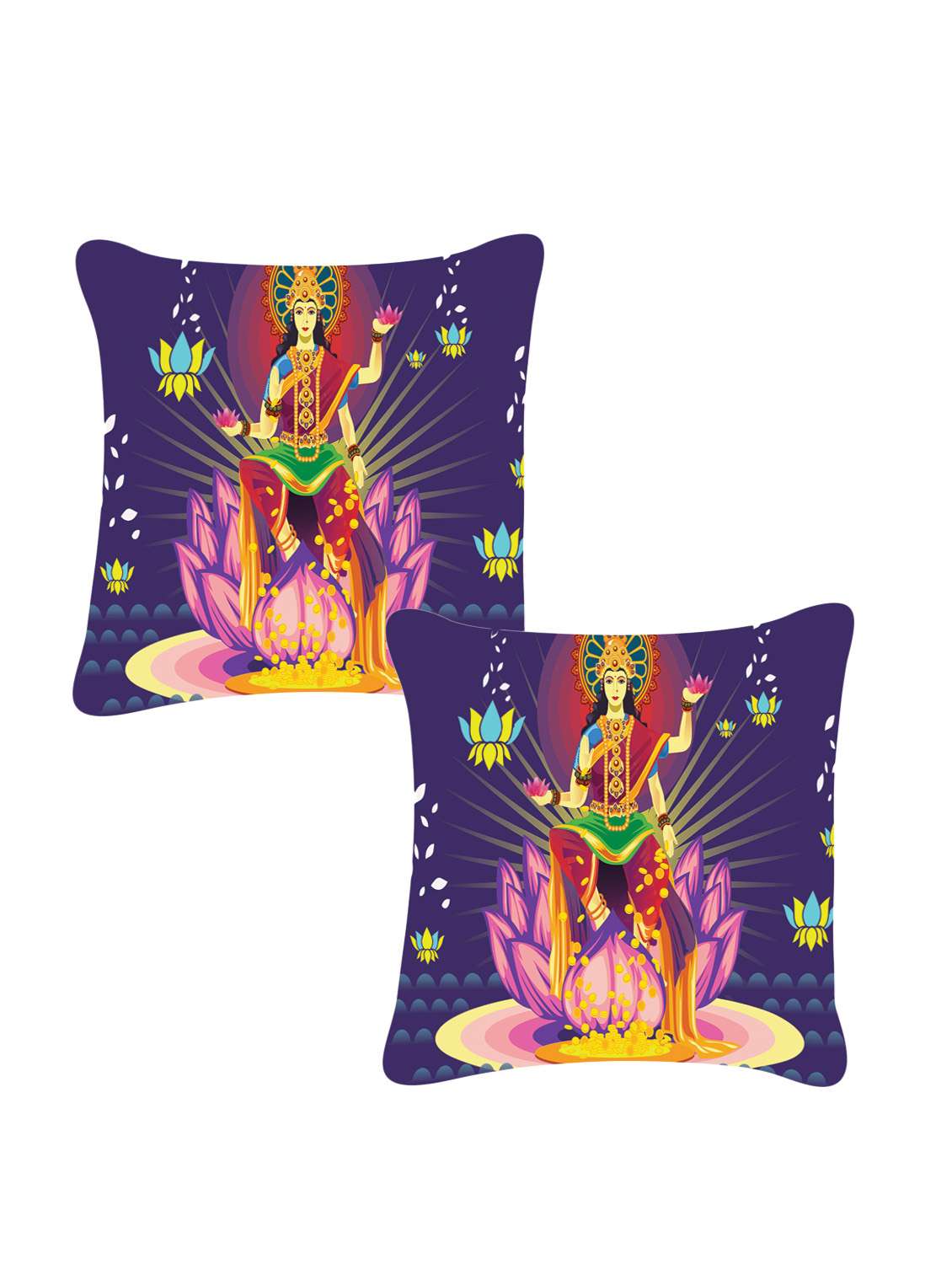 ambbi collection digitally religious printed set of 2 cushion cover - 13834785 -  Zoom Image - 0