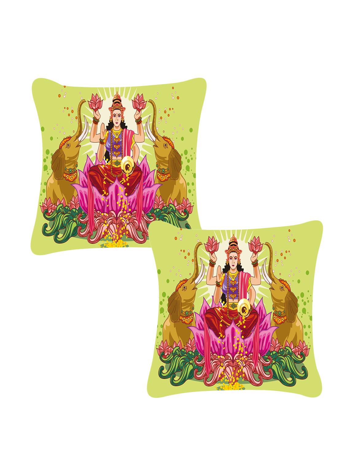 ambbi collection digitally religious printed set of 2 cushion cover - 13834797 - Zoom Image - 0