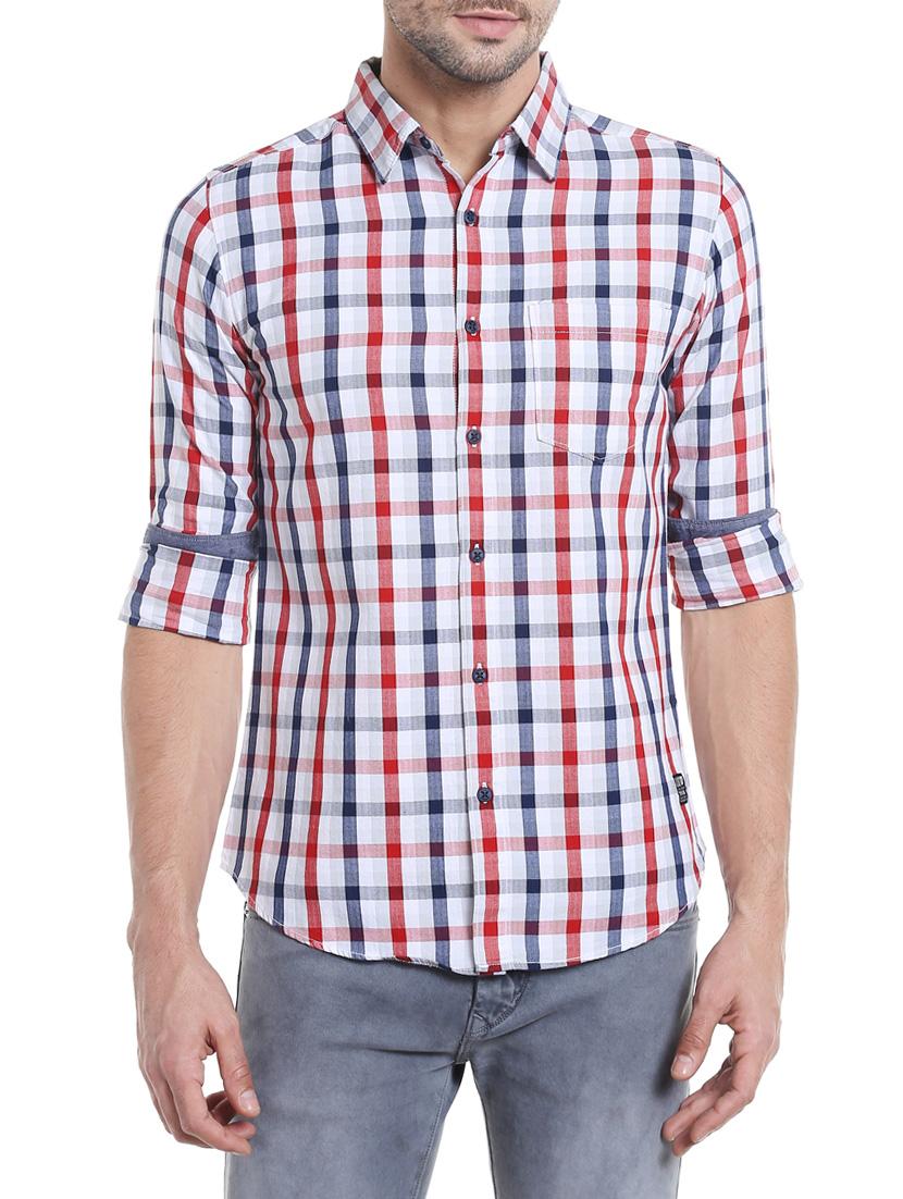 white cotton casual shirt - 13834855 - Zoom Image - 0