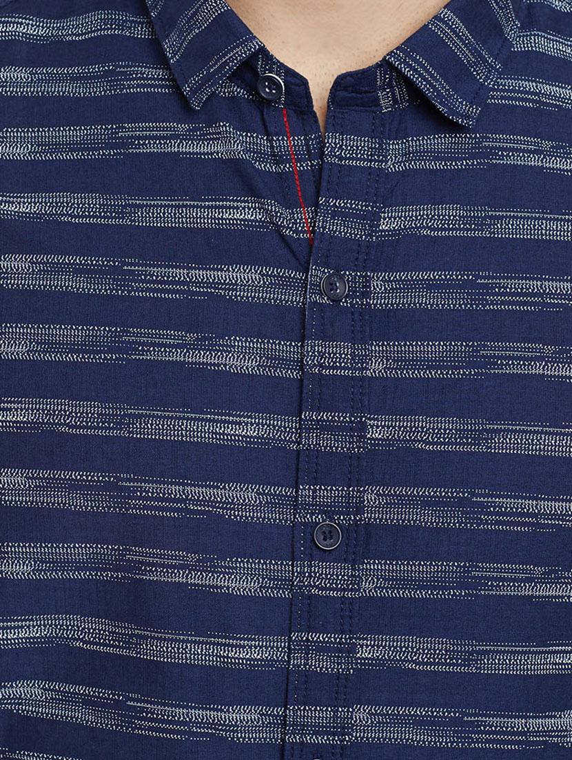 blue cotton casual shirt - 13834877 - Standard Image - 3