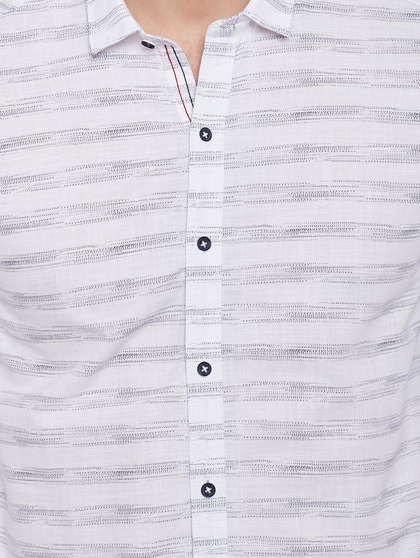 white cotton casual shirt - 13834878 - Standard Image - 3