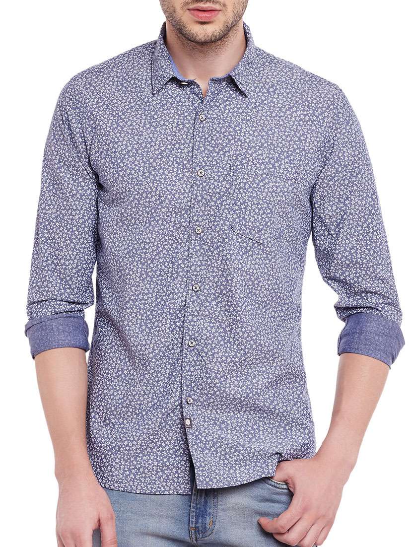 grey cotton casual shirt