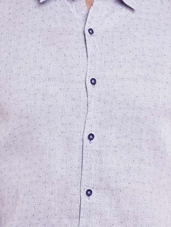 grey cotton casual shirt - 13834895 -  Standard Image - 3