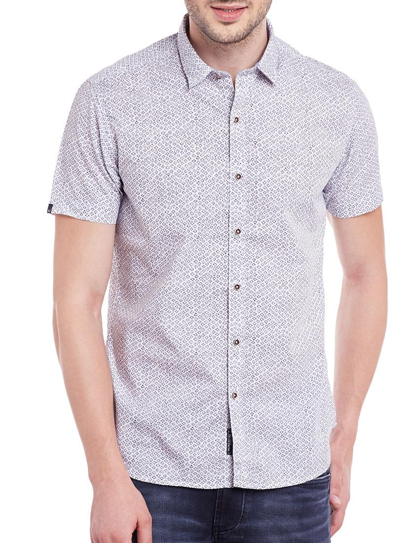 white cotton casual shirt - 13834912 - Zoom Image - 0