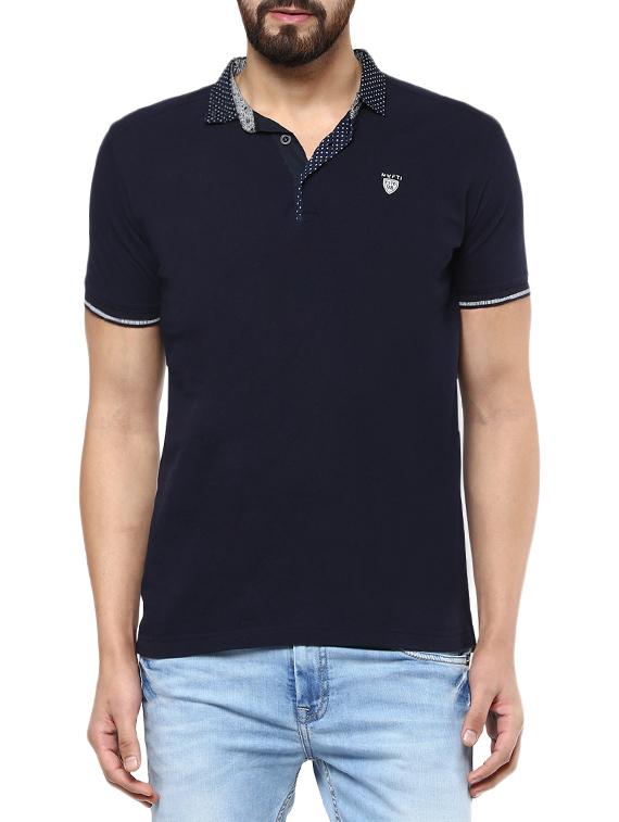 blue cotton t-shirt - 13834934 - Zoom Image - 0