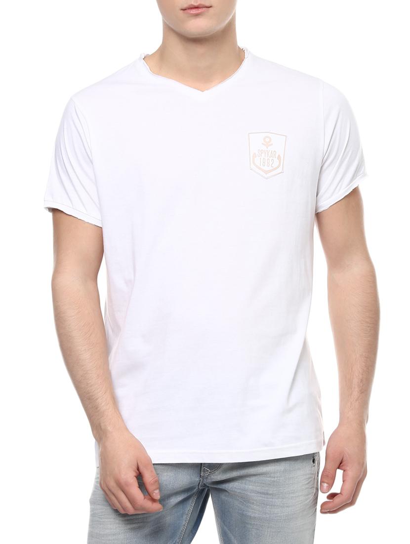 solid white cotton t-shirt - 13834960 -  Zoom Image - 0
