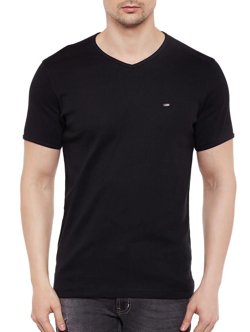black cotton t-shirt - 13834973 - Zoom Image - 0