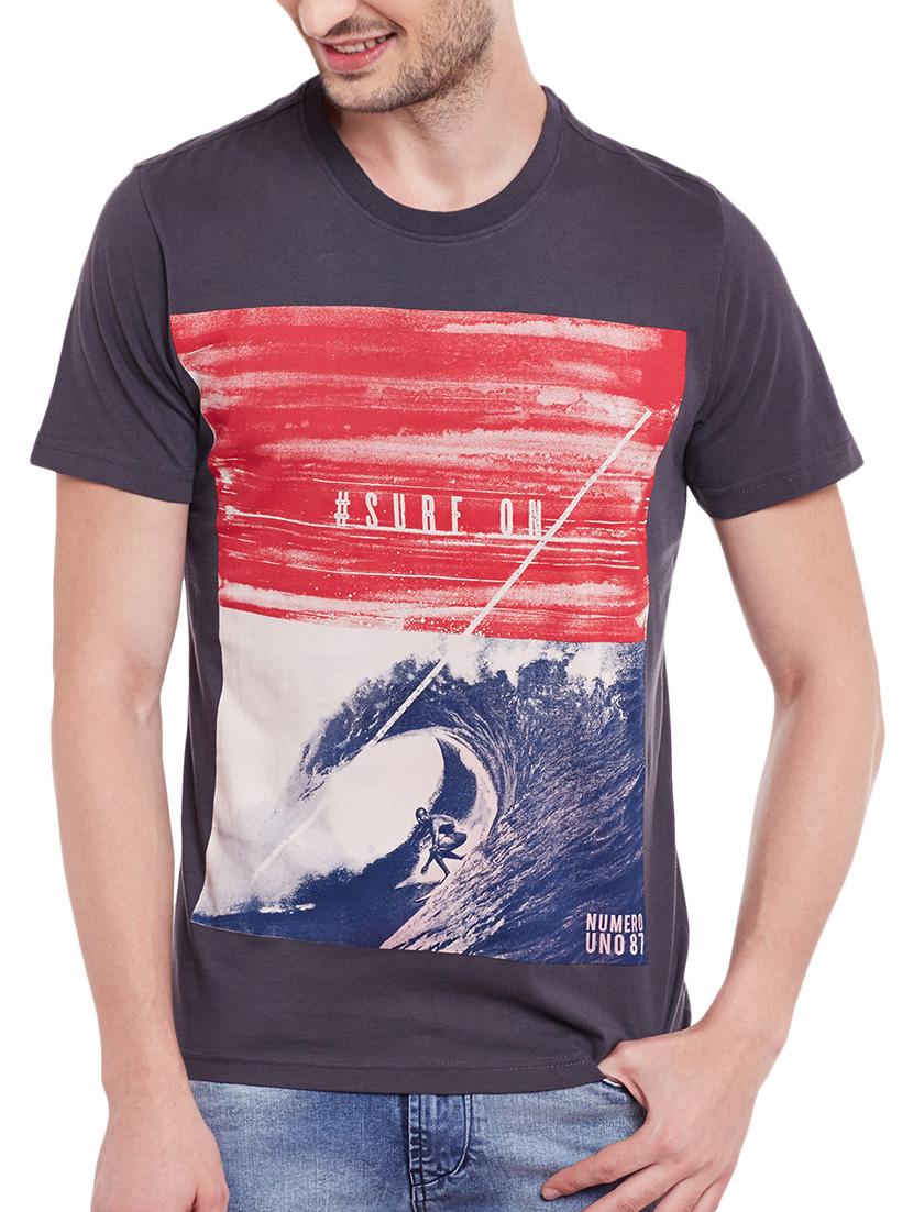grey cotton t-shirt - 13834984 - Zoom Image - 0