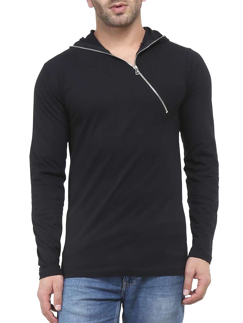 black cotton t-shirt