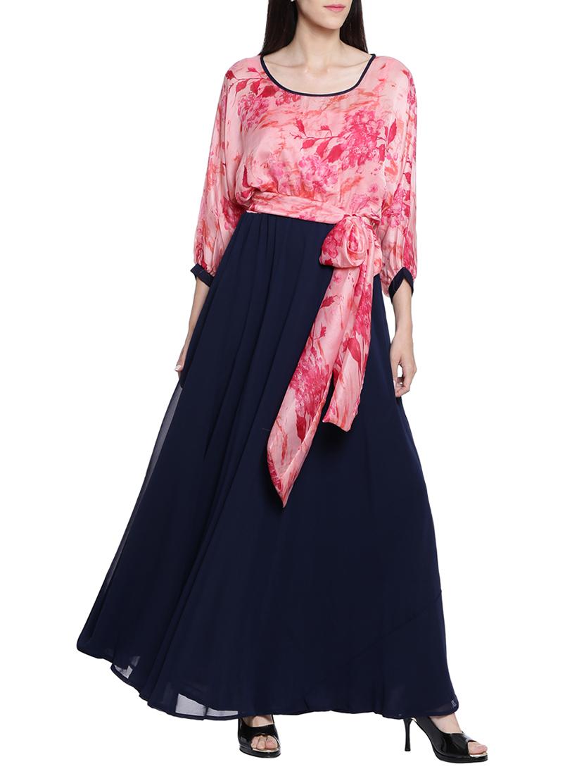 tie up waist maxi dress - 13839762 - Zoom Image - 0