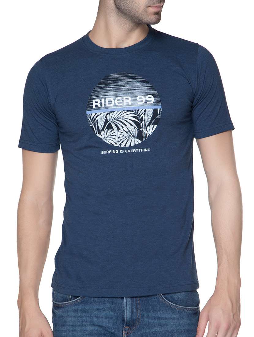 navy blue cotton t-shirt