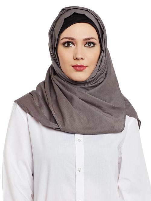 momin libas brown cotton scarf - 13847571 -  Standard Image - 0