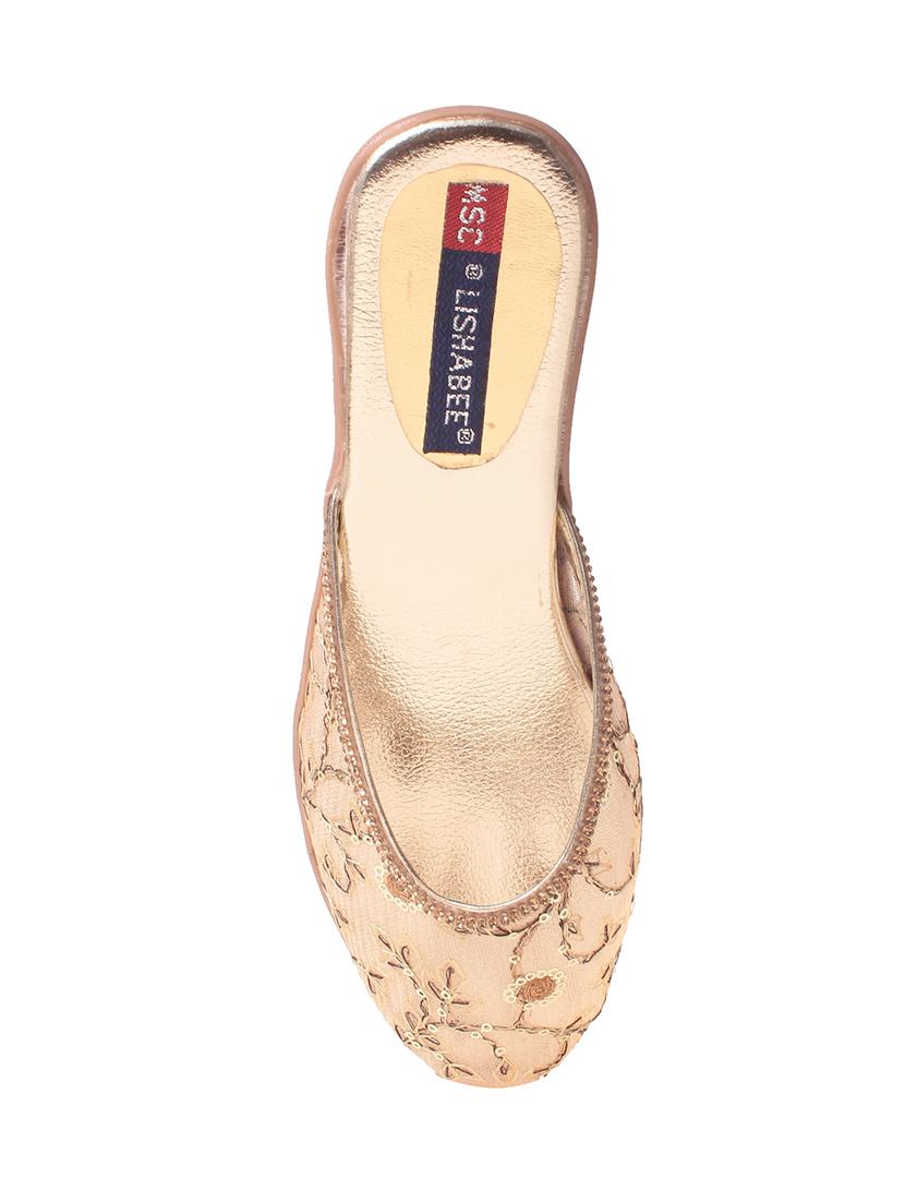 beige slip on jutis - 13855156 - Standard Image - 3