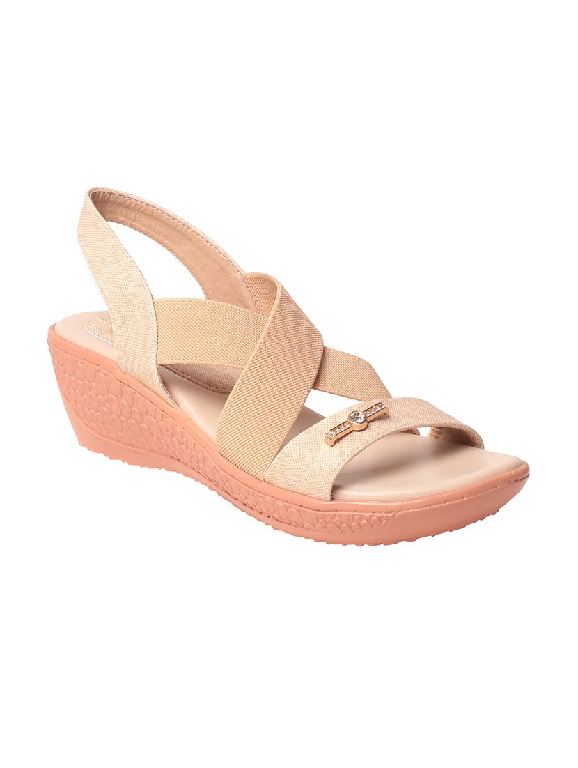 beige back strap wedge - 13855205 -  Zoom Image - 0