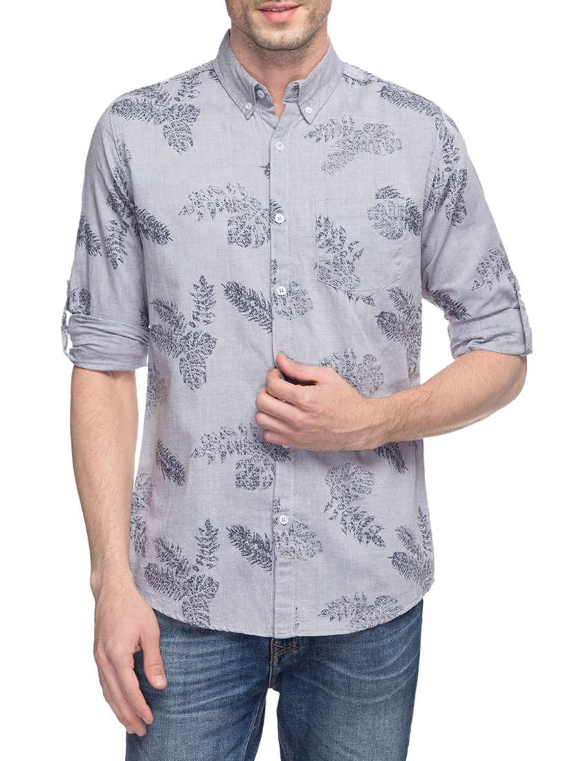 beige cotton casual shirt