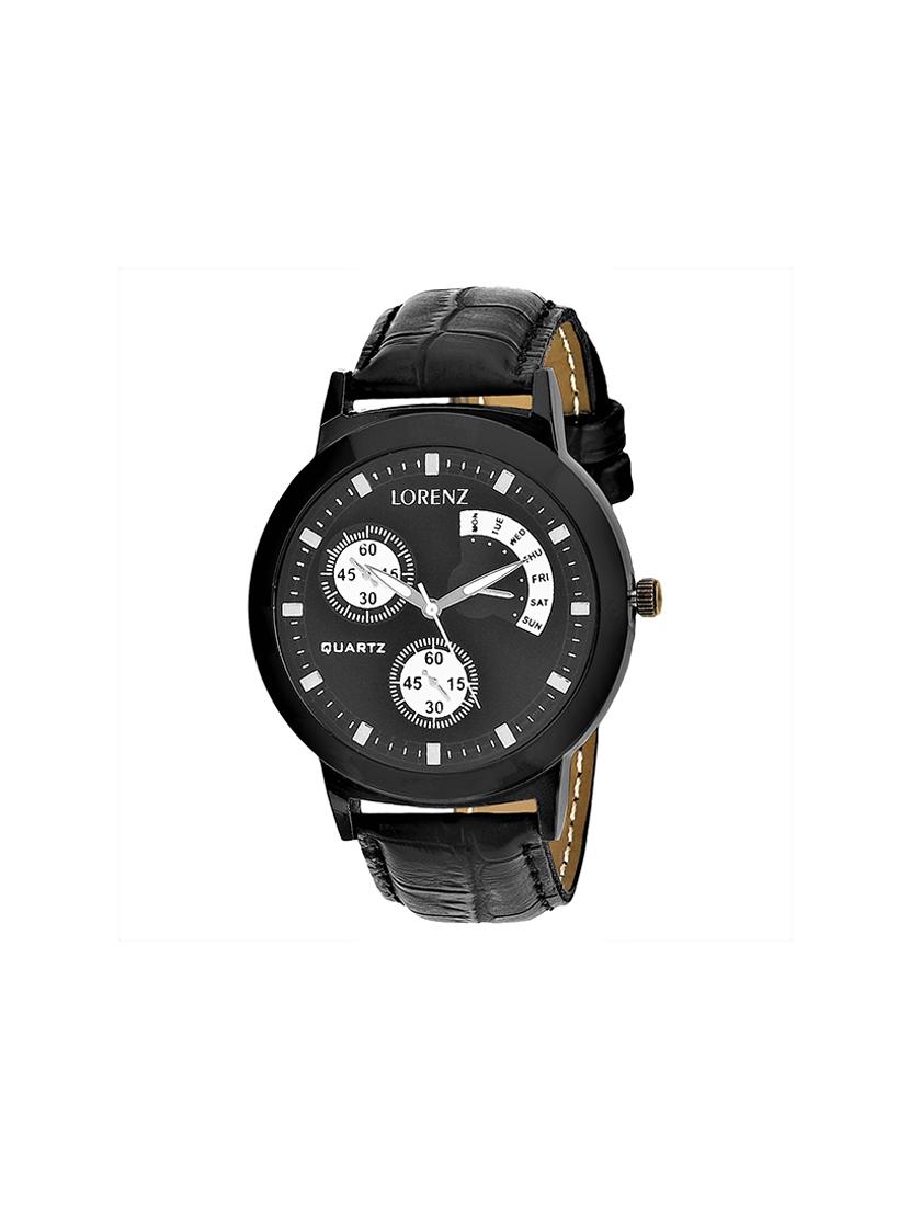 lorenz mk-1025a crono style black analog watch- for men - 13861496 -  Zoom Image - 0