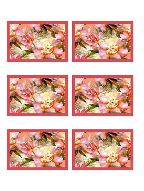 ambbi collections printed polyester set of 6 placemats - 13873520 - Standard Image - 0