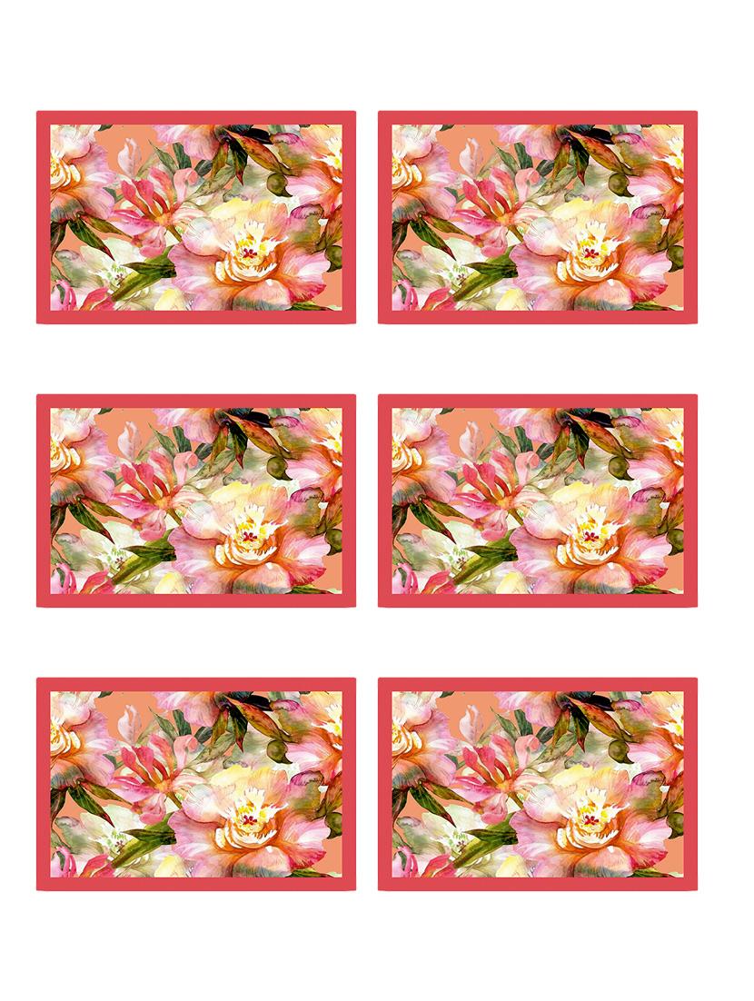 ambbi collections printed polyester set of 6 placemats - 13873520 - Zoom Image - 0