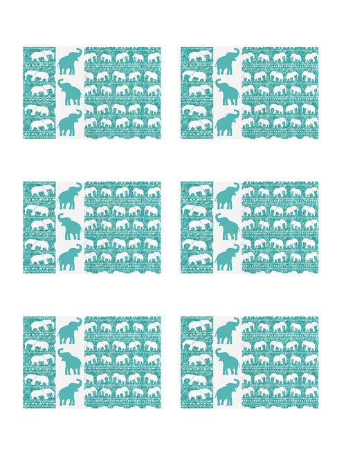 ambbi collections printed polyester set of 6 placemats - 13873522 - Standard Image - 0