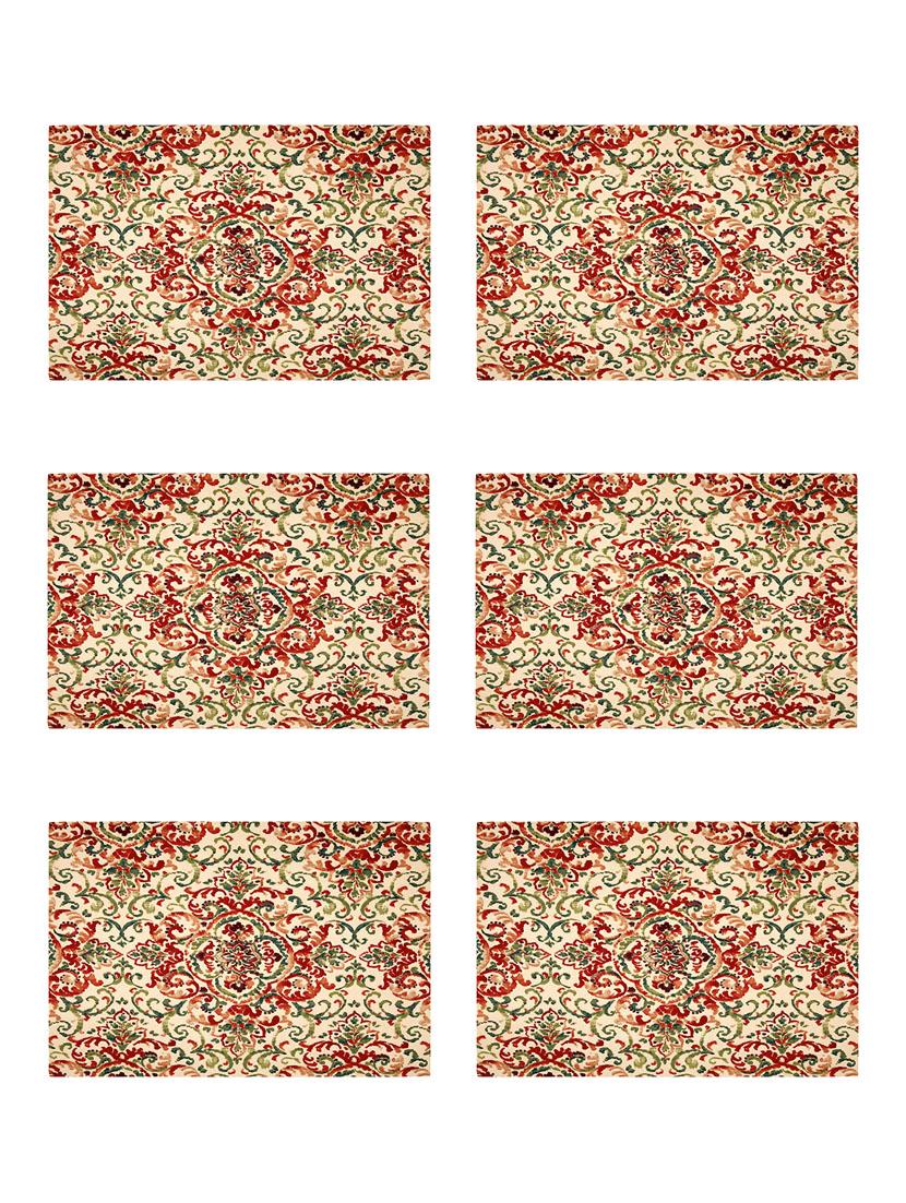 ambbi collections printed polyester set of 6 placemats - 13873524 - Zoom Image - 0